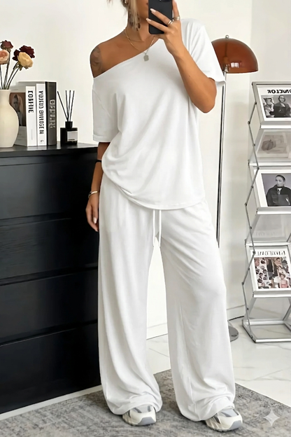 Women's Off-Shoulder Two-Piece Set