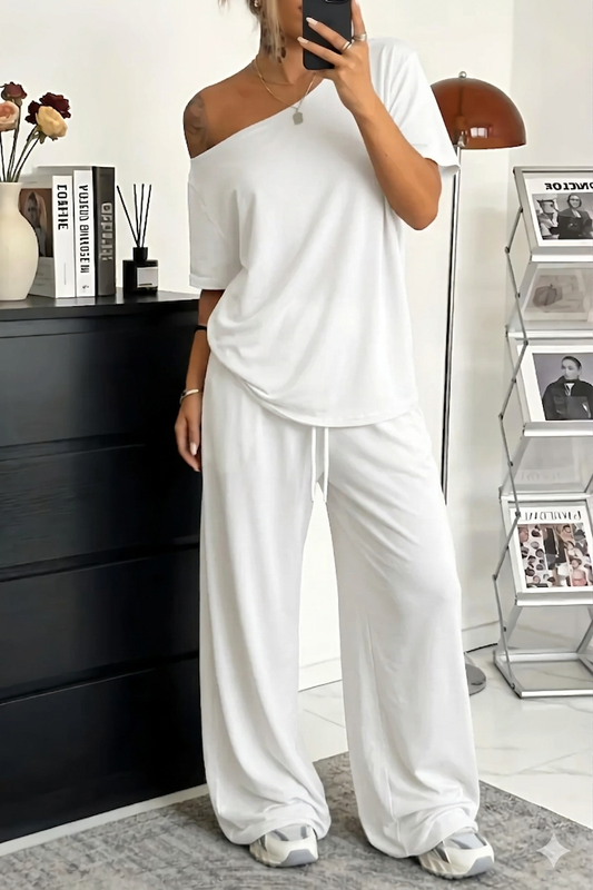 Women's Off-Shoulder Two-Piece Set