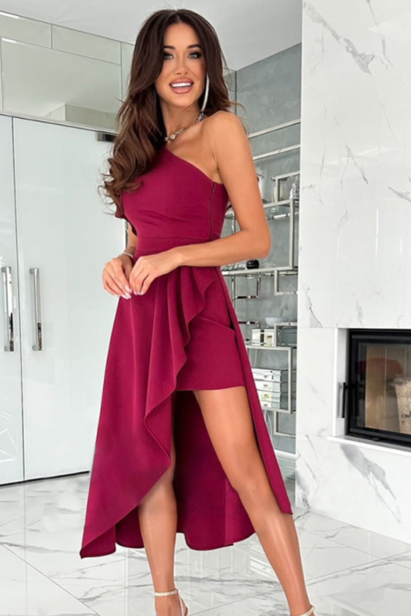 Elegant One-Shoulder Dress
