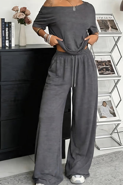 Women's Off-Shoulder Two-Piece Set