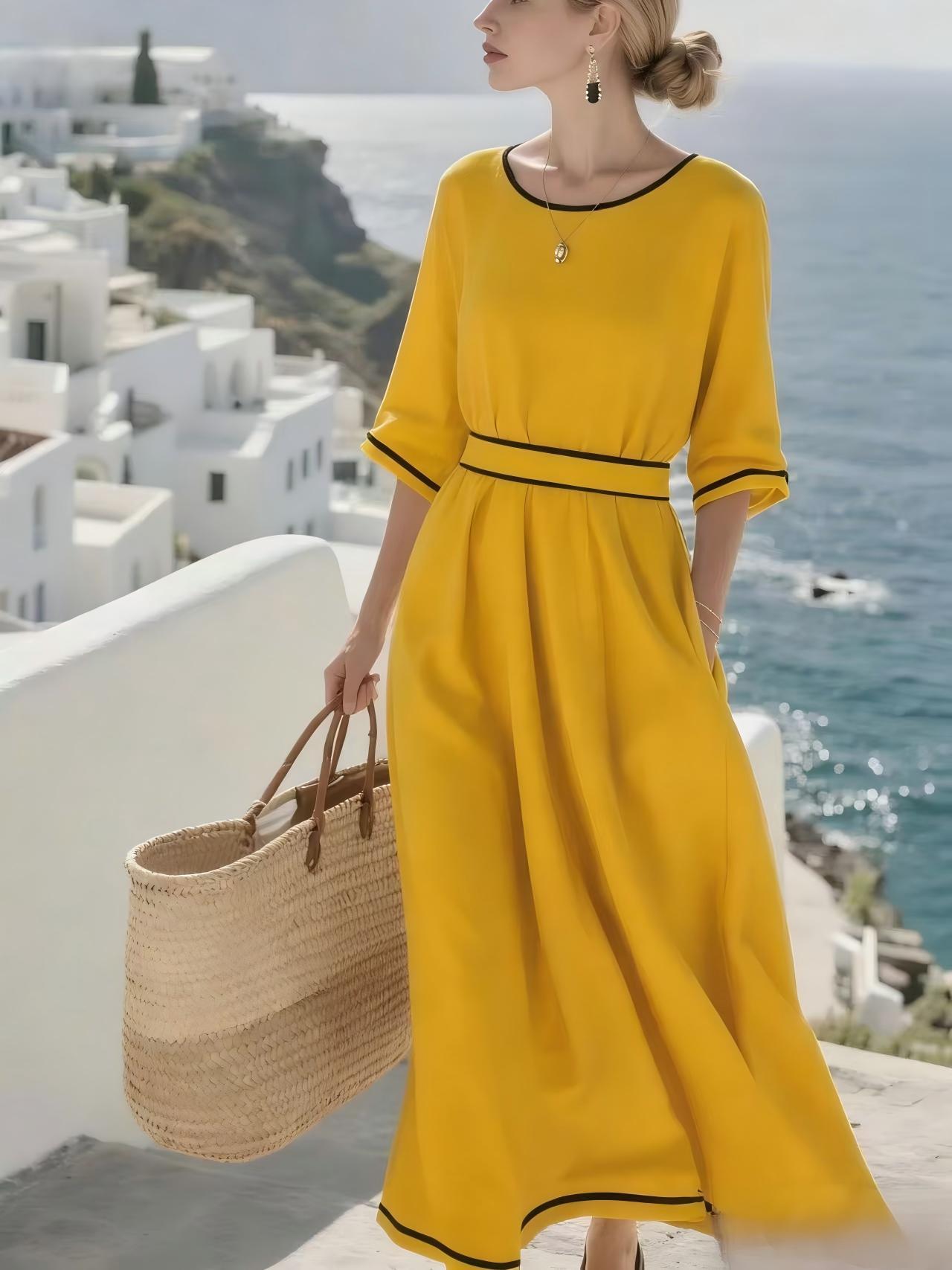 Elegant Midi Dress for Women