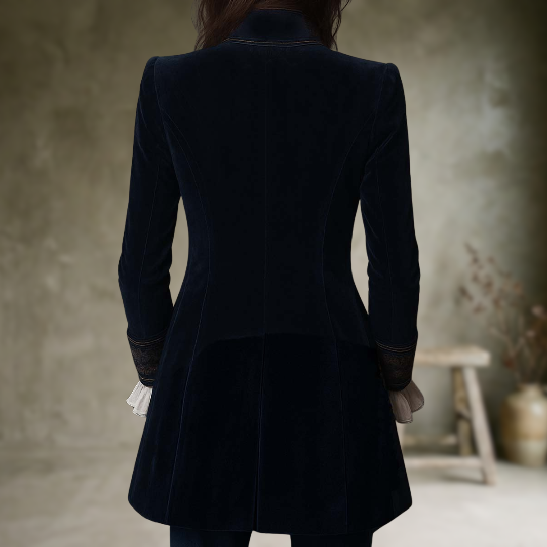 Federica | Vintage Long Velvet Jacket Federica