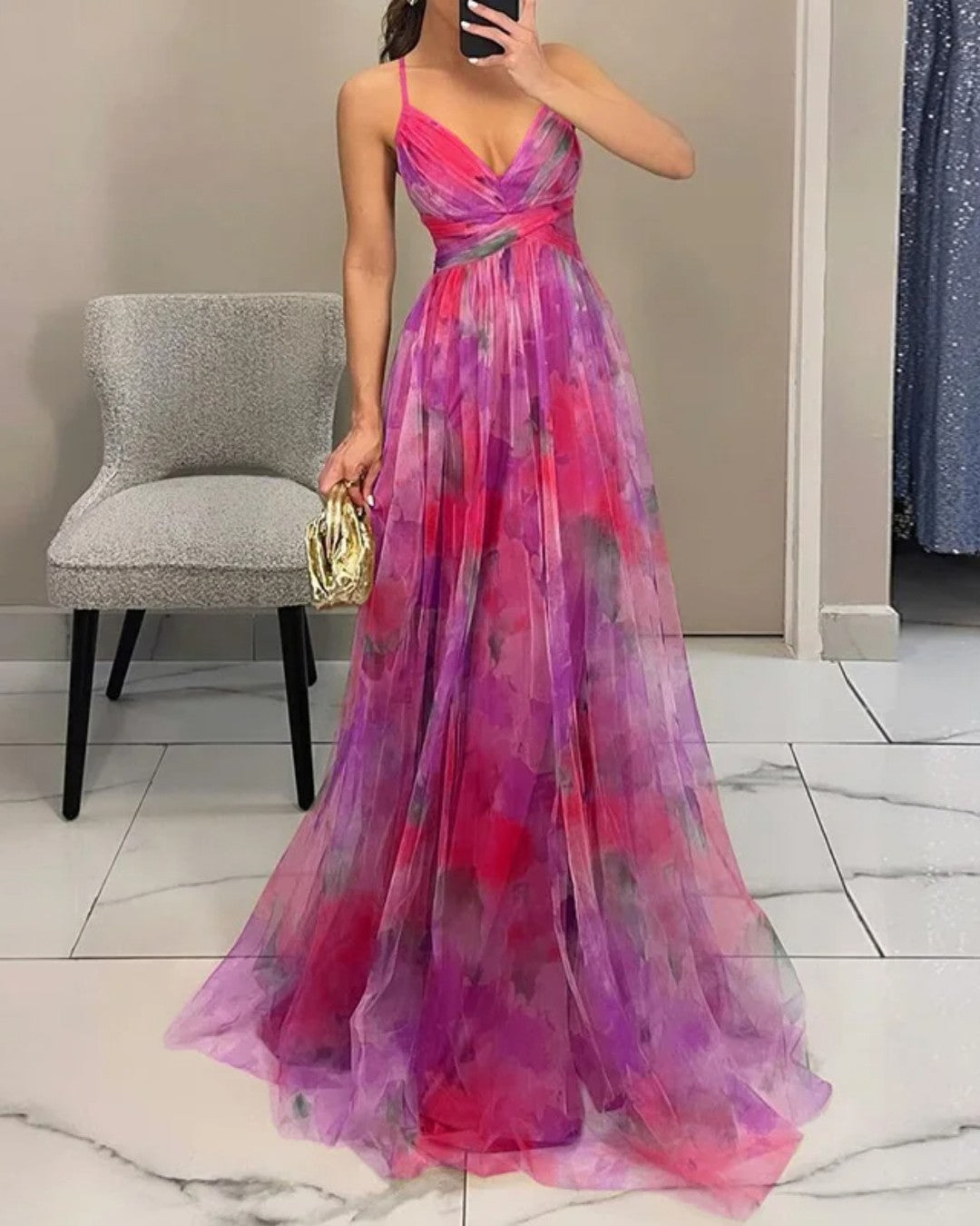 DELACROIX | Floral Elegance Maxi Dress (LIMITED EDITION!)