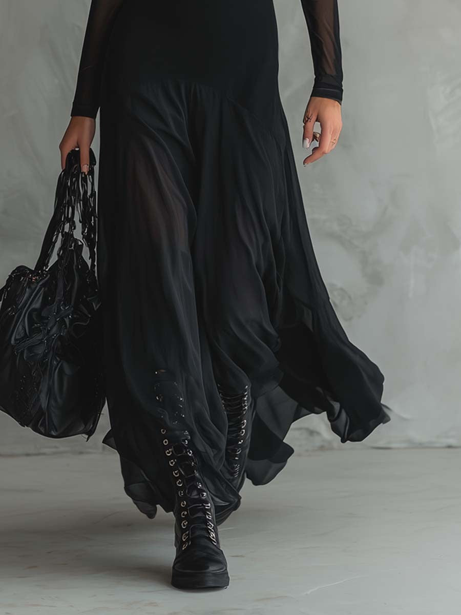 Amira | Long Tulle Dress with Ethereal Charm