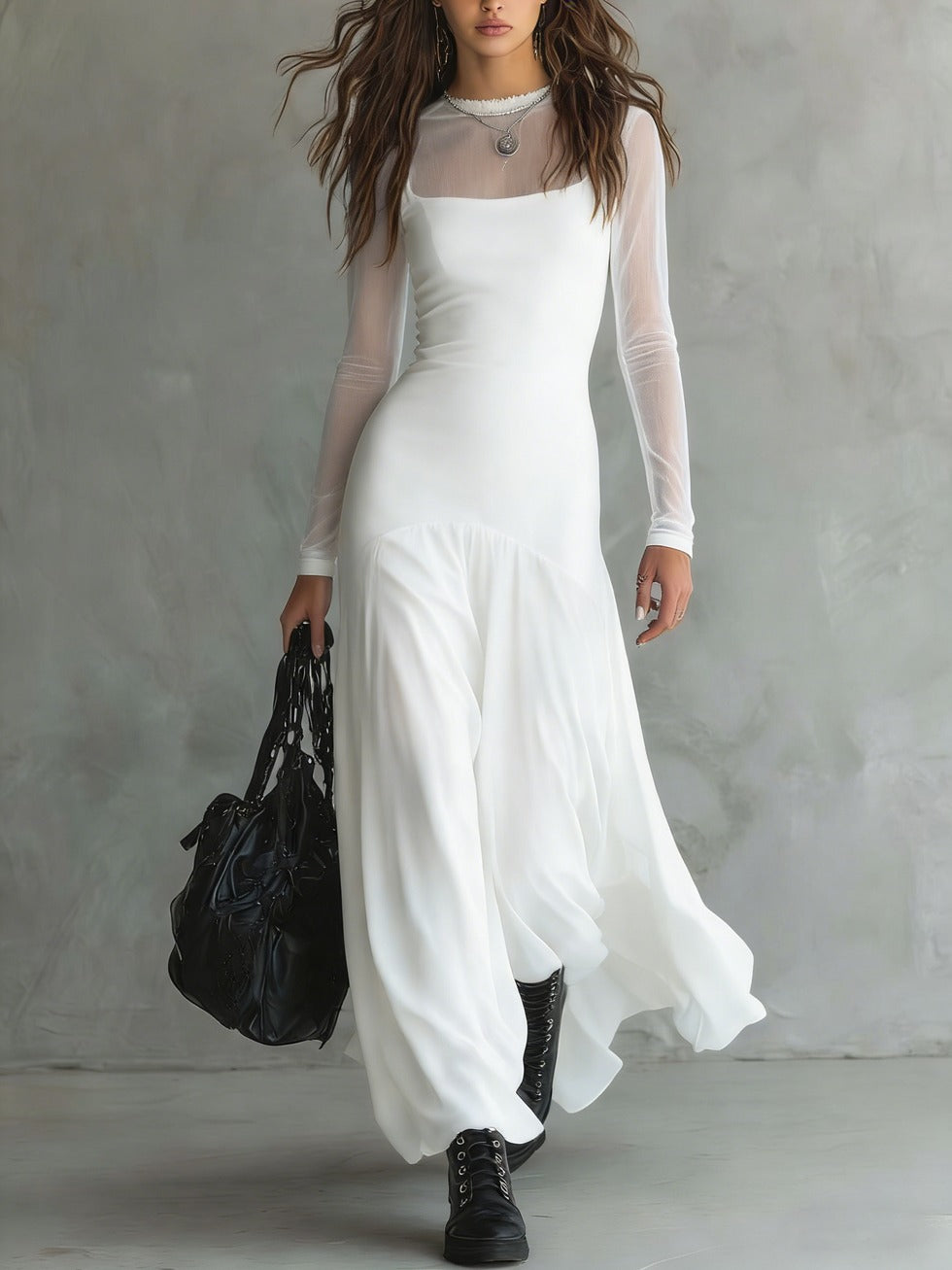 Amira | Long Tulle Dress with Ethereal Charm
