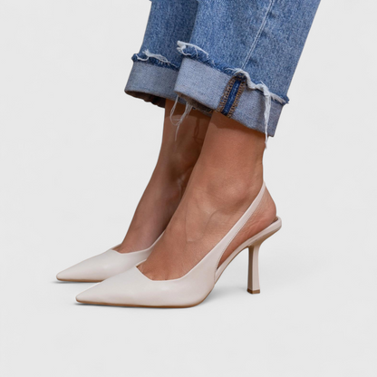 Aniya - Pointed Toe Heels with Back Strap