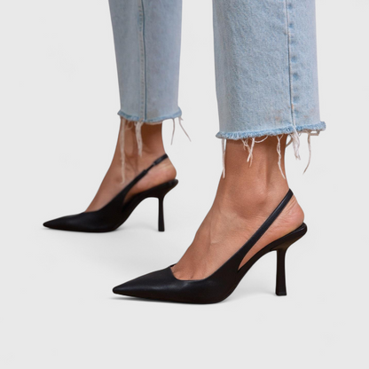 Aniya - Pointed Toe Heels with Back Strap