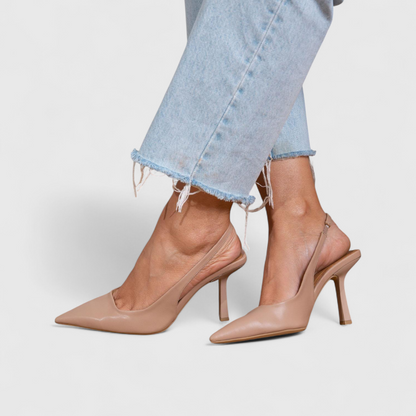 Aniya - Pointed Toe Heels with Back Strap
