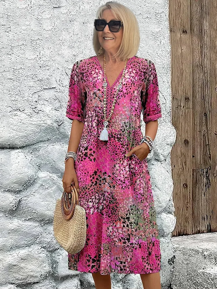 Vibrant Midi Dress