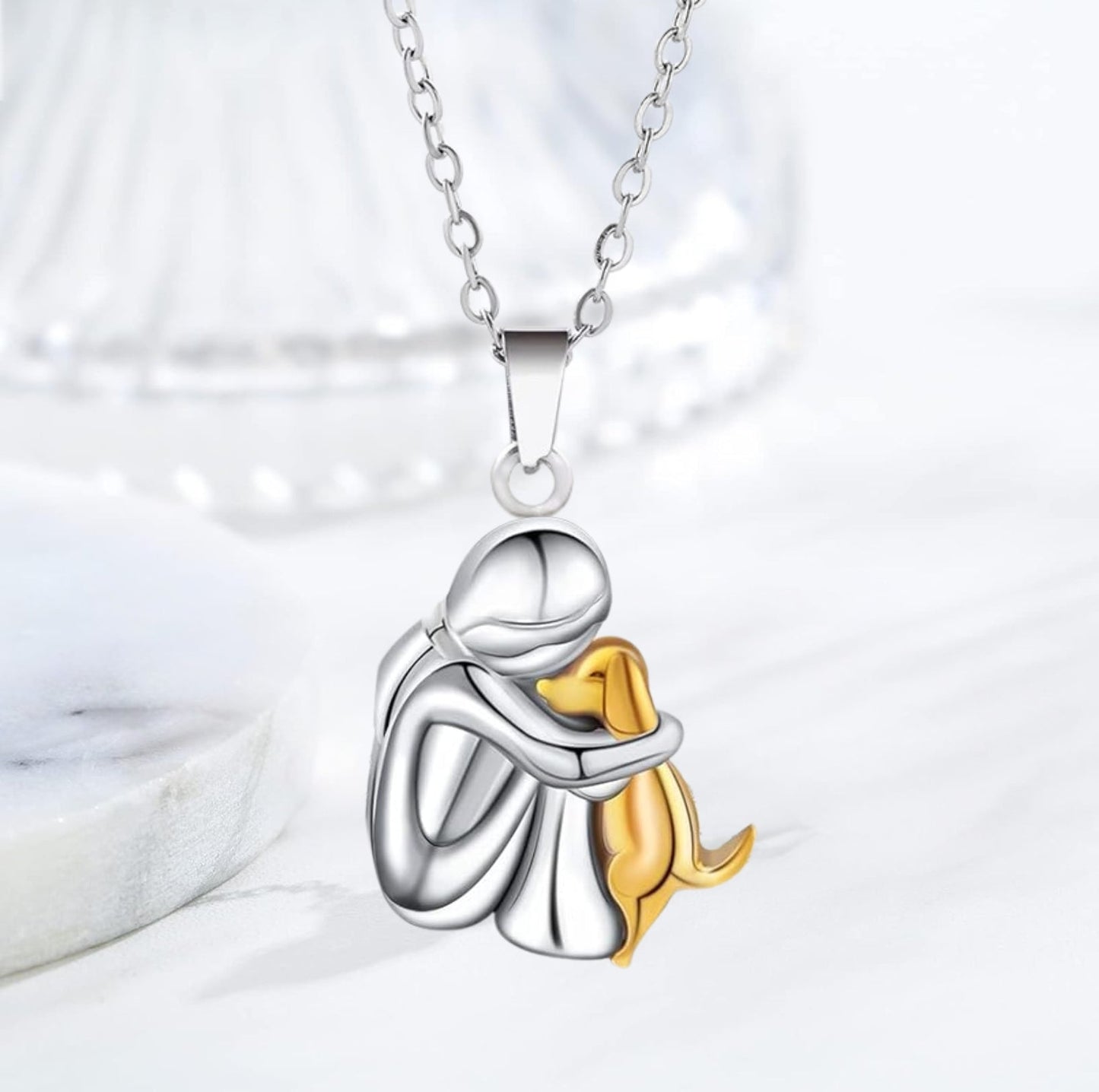 Lucky Necklace with Dog Motif