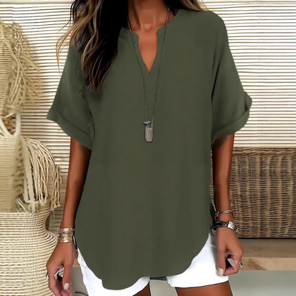 Daniela | Lightweight Top with V-Neck